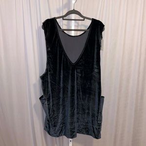 Agnes & Dora Limitless Jumper Dress Blue Velvet XL